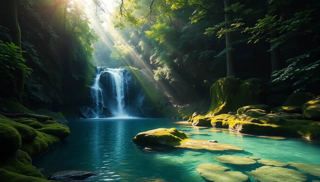 시원한 계곡 풍경