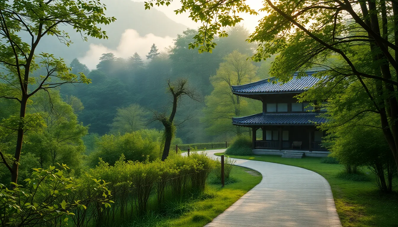 경주 한옥마을의 아름다운 풍경